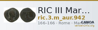 RIC III Marcus Aurelius 942 — CANOA