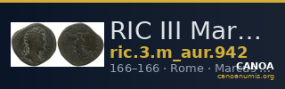 RIC III Marcus Aurelius 942 — CANOA