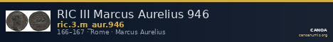 RIC III Marcus Aurelius 946 — CANOA