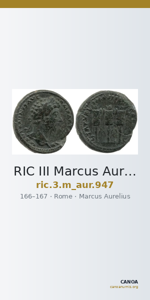 RIC III Marcus Aurelius 947 — CANOA