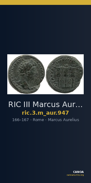 RIC III Marcus Aurelius 947 — CANOA