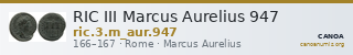 RIC III Marcus Aurelius 947 — CANOA