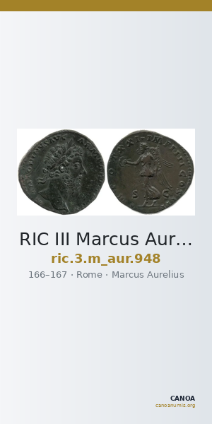RIC III Marcus Aurelius 948 — CANOA
