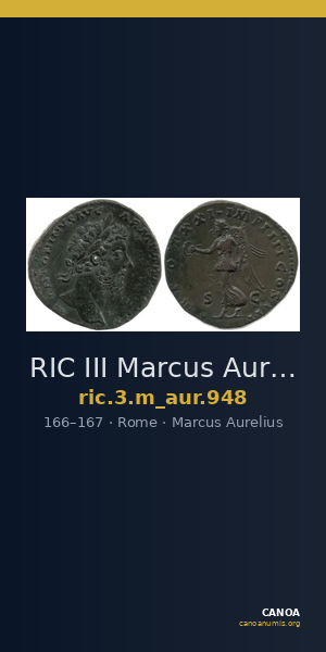 RIC III Marcus Aurelius 948 — CANOA
