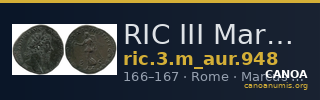 RIC III Marcus Aurelius 948 — CANOA