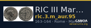 RIC III Marcus Aurelius 95 — CANOA