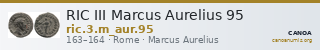 RIC III Marcus Aurelius 95 — CANOA