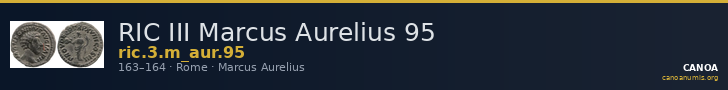 RIC III Marcus Aurelius 95 — CANOA
