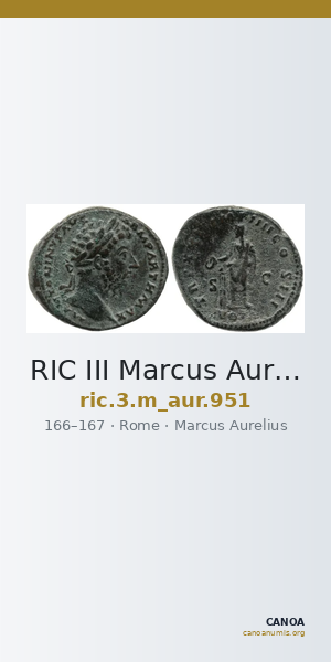 RIC III Marcus Aurelius 951 — CANOA