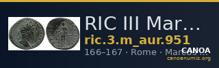 RIC III Marcus Aurelius 951 — CANOA