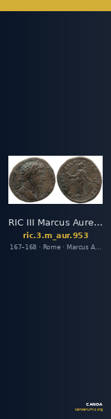 RIC III Marcus Aurelius 953 — CANOA