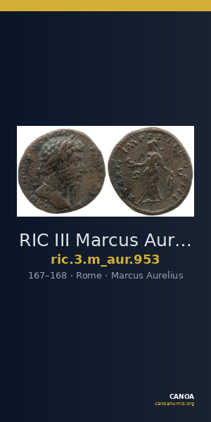 RIC III Marcus Aurelius 953 — CANOA