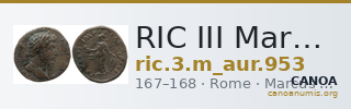 RIC III Marcus Aurelius 953 — CANOA