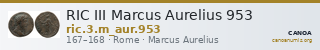 RIC III Marcus Aurelius 953 — CANOA