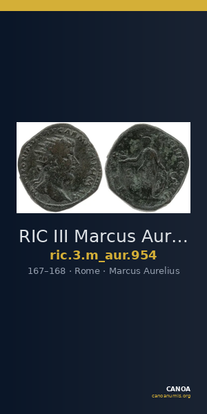 RIC III Marcus Aurelius 954 — CANOA