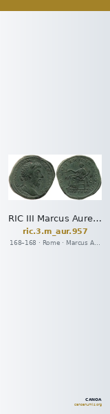 RIC III Marcus Aurelius 957 — CANOA
