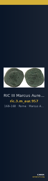 RIC III Marcus Aurelius 957 — CANOA