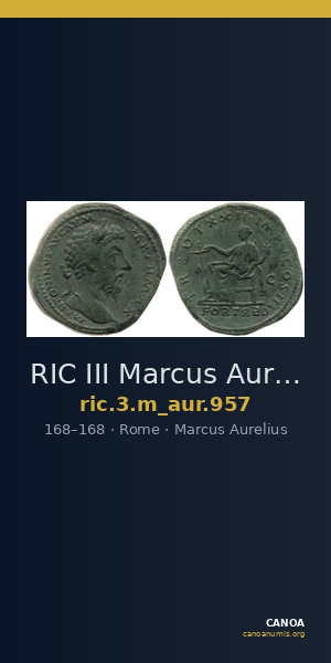 RIC III Marcus Aurelius 957 — CANOA