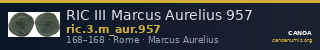 RIC III Marcus Aurelius 957 — CANOA