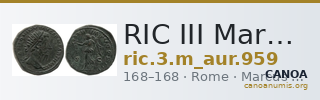 RIC III Marcus Aurelius 959 — CANOA