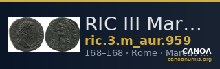 RIC III Marcus Aurelius 959 — CANOA