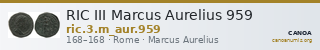 RIC III Marcus Aurelius 959 — CANOA