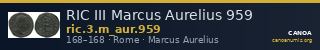 RIC III Marcus Aurelius 959 — CANOA