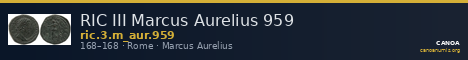 RIC III Marcus Aurelius 959 — CANOA