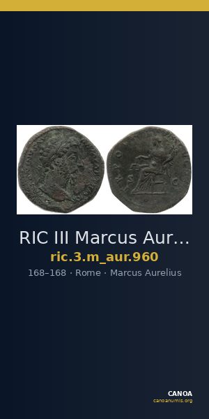 RIC III Marcus Aurelius 960 — CANOA
