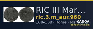 RIC III Marcus Aurelius 960 — CANOA