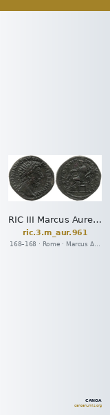 RIC III Marcus Aurelius 961 — CANOA