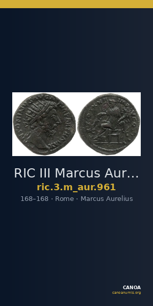 RIC III Marcus Aurelius 961 — CANOA