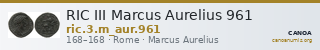 RIC III Marcus Aurelius 961 — CANOA