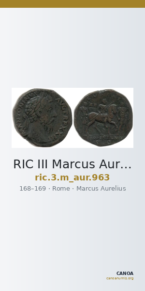 RIC III Marcus Aurelius 963 — CANOA