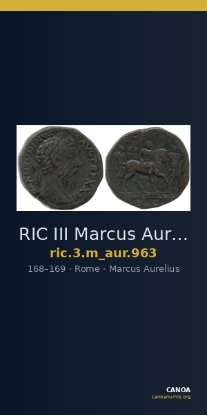 RIC III Marcus Aurelius 963 — CANOA