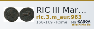 RIC III Marcus Aurelius 963 — CANOA