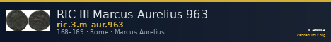RIC III Marcus Aurelius 963 — CANOA