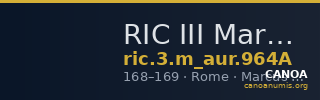 RIC III Marcus Aurelius 964A — CANOA