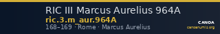 RIC III Marcus Aurelius 964A — CANOA