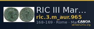 RIC III Marcus Aurelius 965 — CANOA