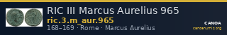 RIC III Marcus Aurelius 965 — CANOA