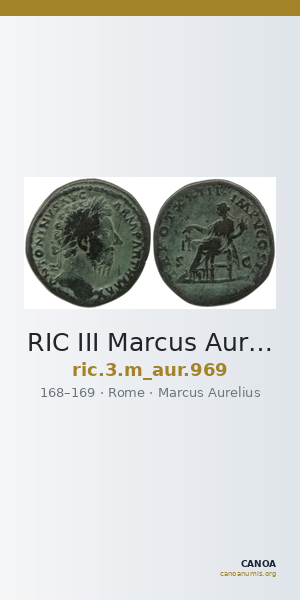 RIC III Marcus Aurelius 969 — CANOA