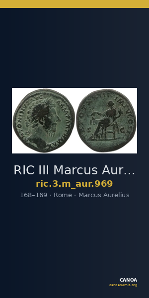 RIC III Marcus Aurelius 969 — CANOA