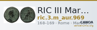 RIC III Marcus Aurelius 969 — CANOA