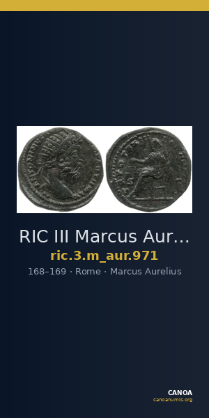 RIC III Marcus Aurelius 971 — CANOA