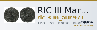 RIC III Marcus Aurelius 971 — CANOA