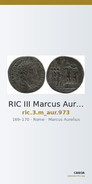 RIC III Marcus Aurelius 973 — CANOA
