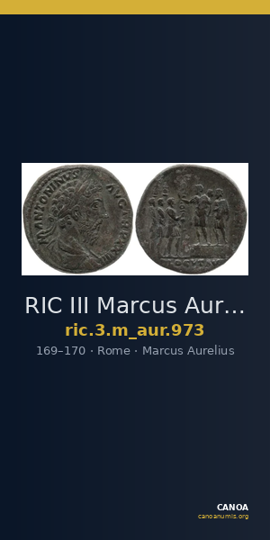 RIC III Marcus Aurelius 973 — CANOA