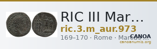 RIC III Marcus Aurelius 973 — CANOA