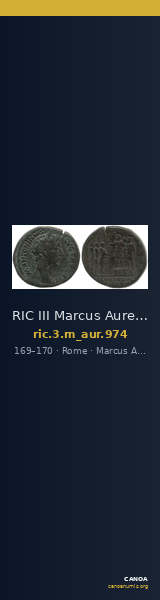 RIC III Marcus Aurelius 974 — CANOA